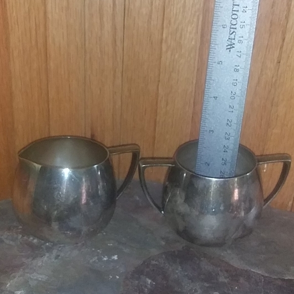 Lot of 3 Vintage plated sugar, cream, dish - Picture 6 of 10